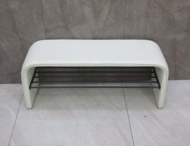 庫存新品出清 皮面100公分雙層穿鞋椅 長凳 矮凳 玄關椅