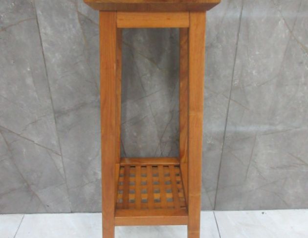 二手花架 詩肯27公分花台 置物架 展示架 實木高腳架 邊桌