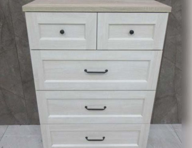 庫存新品出清 白橡木色81公分五抽置物櫃 六斗櫃 抽屜收納櫃