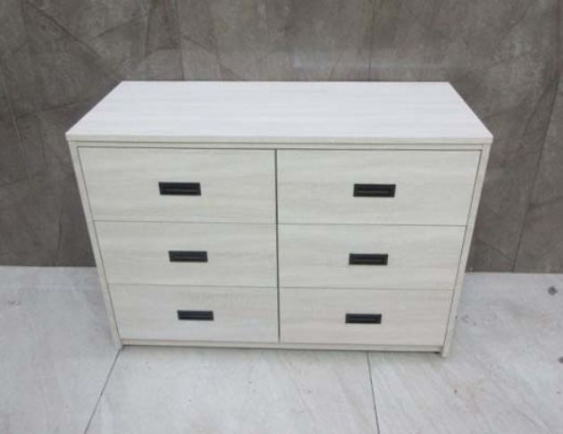 庫存新品出清 白橡木色106公分六抽置物櫃 六斗櫃 抽屜收納櫃