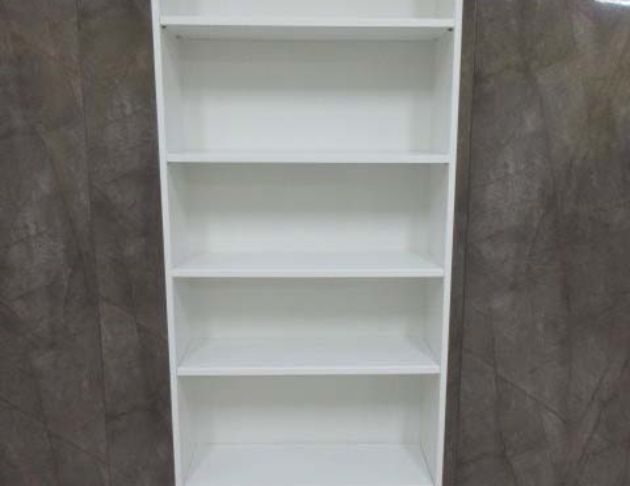 二手書櫥 白色80公分開放式置物櫃 書架 六格櫃 展示櫃 層架 