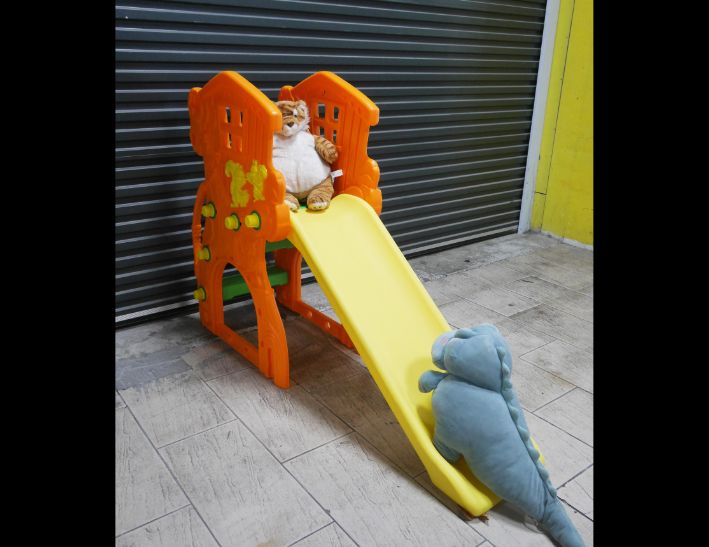 二手 樹屋造型 塑膠溜滑梯 玩具 桃園二手家具