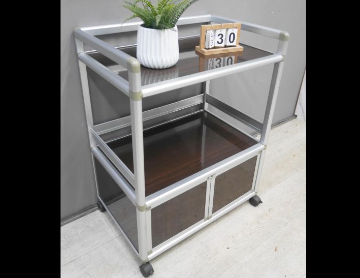 二手 鋁櫃 胡桃色 電器櫃 櫥櫃 廚櫃 收納櫃 邊櫃