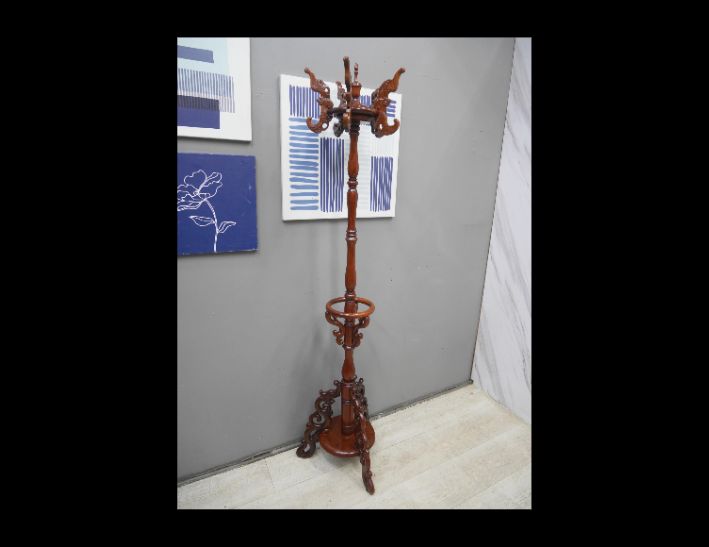 二手 花梨木 造型衣帽架 實木掛衣架 吊衣架 古董家具