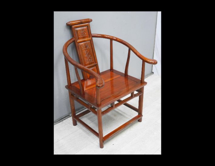 二手 花梨木實木 單人椅 主人椅 太師椅 休閒椅 原木椅