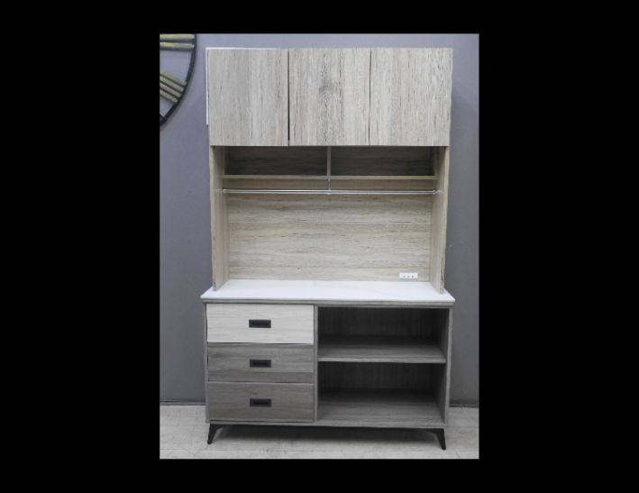 二手 餐櫃 雙色 4尺 餐邊櫃 收納櫃 電器櫃 廚櫃