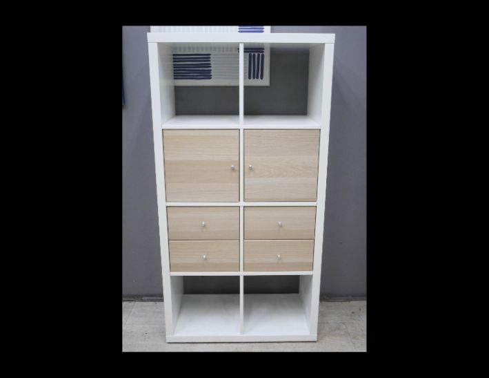 二手 收納櫃 白色 八格櫃 置物櫃 屏風櫃 書櫃 邊櫃 