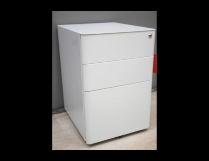 二手 辦公OA 白色 3抽 活動櫃 鐵櫃 收納櫃 抽屜櫃