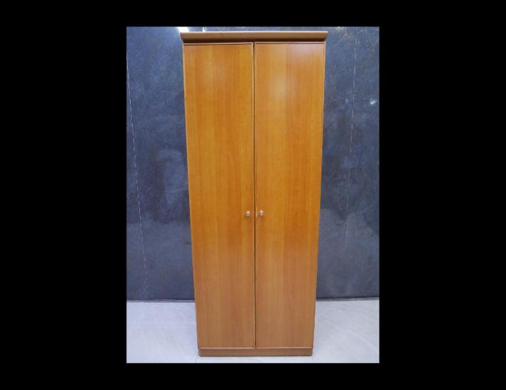 二手 衣櫥 柚木色 79公分 單人衣櫃 收納櫃 置物櫃