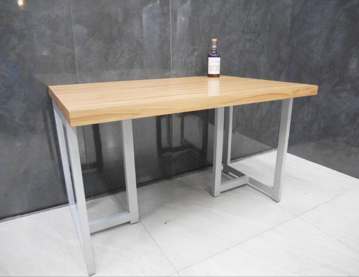 二手 餐桌 木紋色 120公分 咖啡桌 接待桌 會客桌