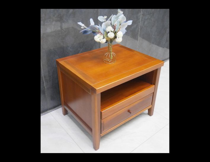 二手 床頭櫃 柚木色 67公分 床邊櫃 矮櫃 置物櫃