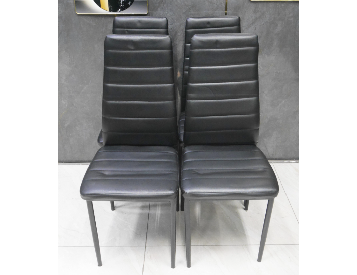 二手 餐椅 黑色皮質 咖啡椅 洽談椅 會客椅 接待椅