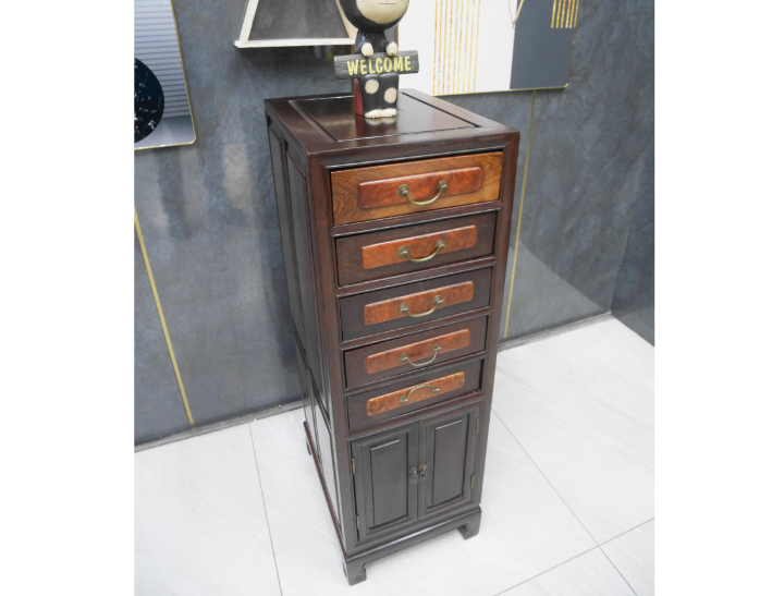 二手 仿古家具 雞翅木 抽屜櫃 邊櫃 收納櫃 置物櫃