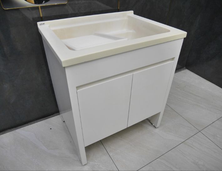 二手 米色 76公分 水槽 洗手槽 洗衣機 流理台