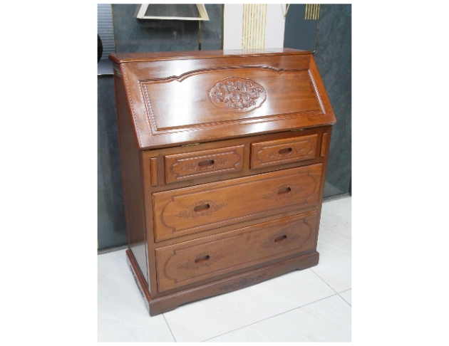 二手 花梨木 實木書桌櫃 斗櫃 收納櫃 抽屜櫃 邊櫃