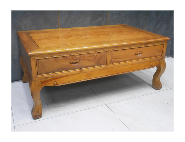 二手 茶几 柚木全實木 134公分 客廳桌 沙發桌 矮桌