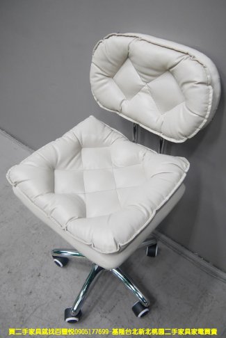 庫存新品 電腦椅 無印風 灰色 皮墊 升降椅 美容椅 美甲椅 工作椅 寫字椅 2