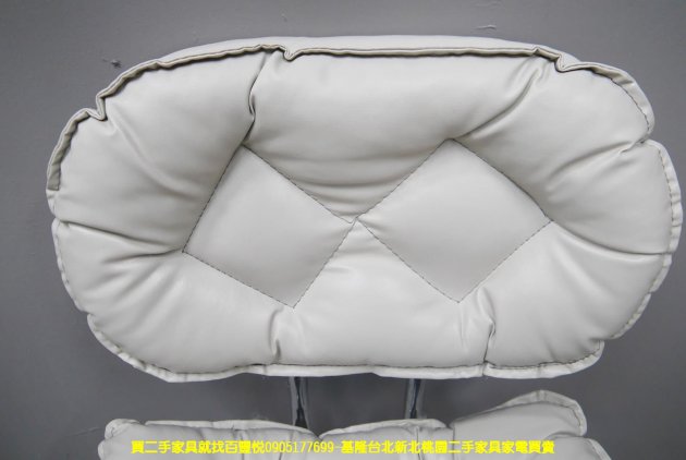 庫存新品 電腦椅 無印風 灰色 皮墊 升降椅 美容椅 美甲椅 工作椅 寫字椅 3